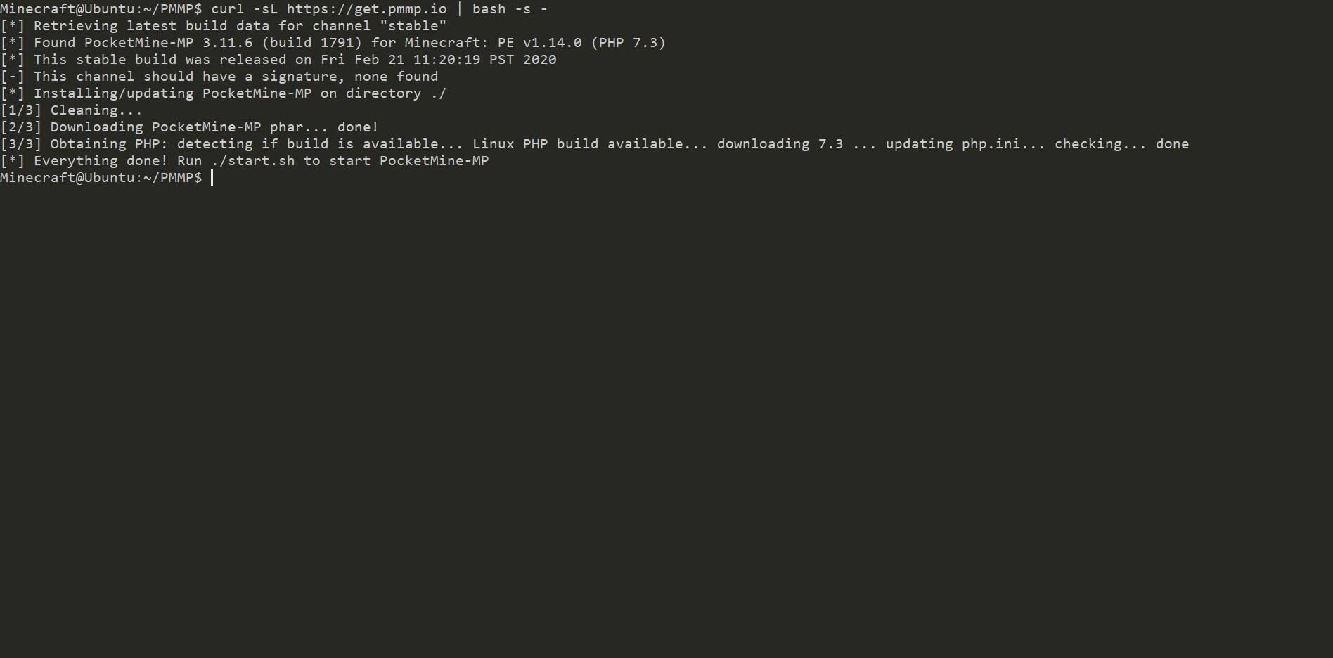 pmmp_install